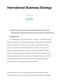 International Business Strategy