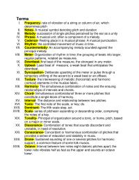 MUS 101 exam 1 study guide