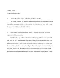 Activity Plans
