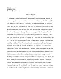 Reflection Paper Edgardo Bernard