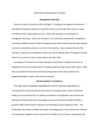 Discussion Board 1 Contempory Business Techniques