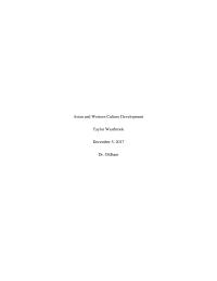 Asian and Wester Culture Development