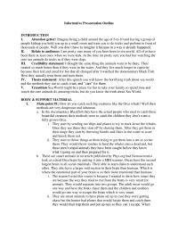 informative outline