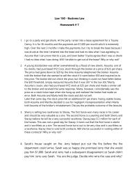 law 101 homework