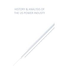 History And Analysis Of The Us Power Industry