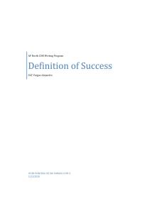 Definition Of Sussces