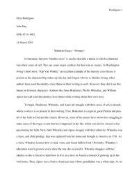 Midterm Take Home Essay