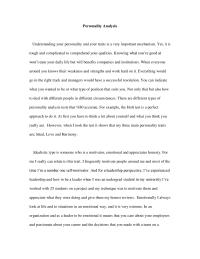 Personality Analysis