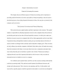 Intermediate Accounting Chapter 1 Summary
