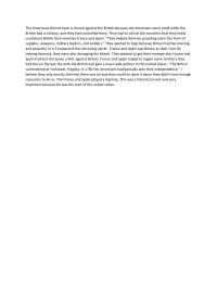 Chapter 6 The Americans did not