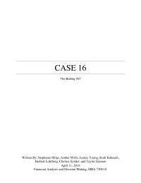 Case 16 The Boeing 7E7