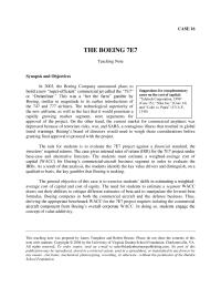 Answers to Boeing’s Case Study