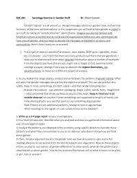Gender Equality SOC 201Sociology