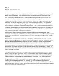 Complete Payroll Essay