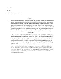 AC 131 Chap 1-2 Homework Questions