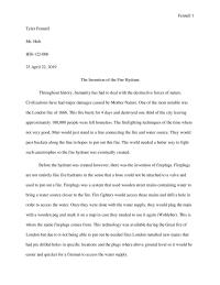 The invention of the fire hydrants
