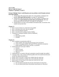 Wellness ACCT 2310Review Guide for