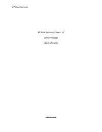 IEP Chapter 5-8 Summary