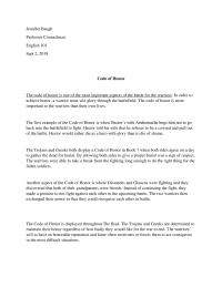 Code of Honor