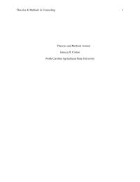 Theories & Methods in Counseling