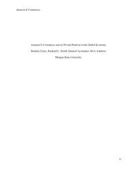 External Analysis Of Amazon E-Commerce