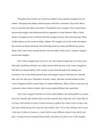 Final Reflective Essay