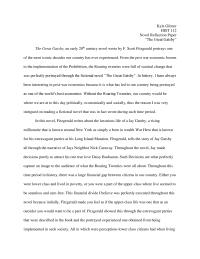 Great Gatsby Essay