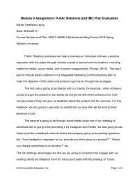 Marketing Module 9 Assignment