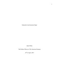 Federalism/ Anti-Federalism Basics