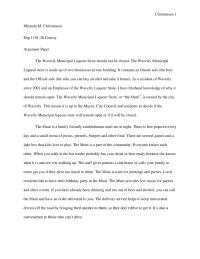 Argument Paper Conroy