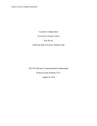 executive compensation