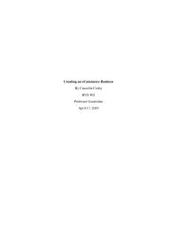 E-commerce Creating an eCommerce