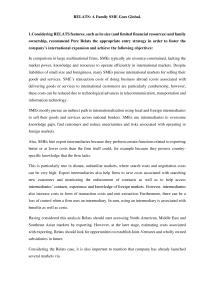 RELATS: A Family SME Goes Global