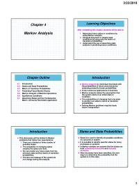 Markov Analysis