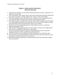 Business Communication Chapter 1 Homework Overall You Think The Growing Presence Mass