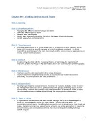 Management Chapter 10 Homework Team Effectiveness emotional Intelligence Has Also Been Found