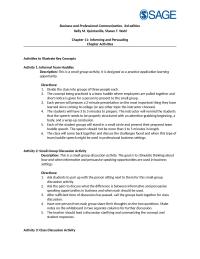 Business Communication Chapter 11 Homework Have One Person From Each Group Share