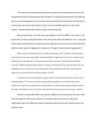 Partnership The central feature of