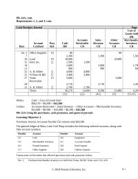 Accounting Appendix B Homework Show how postings would be made from the journals by writing