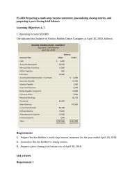 Accounting Chapter 5 Homework Tuttle estimates that approximately $6,200 of merchandise sold