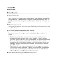 Accounting Chapter 10 Homework What Does The Rate Return Total Assets