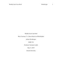 Law Weekly Court Case