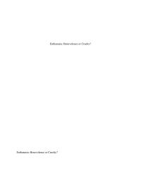 Euthanasia: Benevolence or Cruelty?