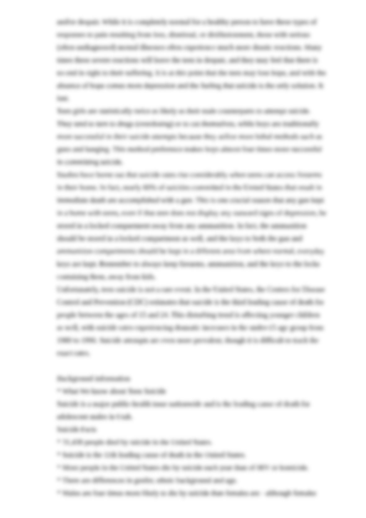 Hypothesis teen suicide 05 picture