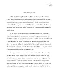 Long term care