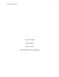 Erie Company Analysis