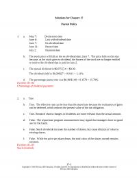 978-1259722615 Chapter 17 Solution Manual