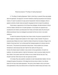 Rhetorical Analysis Of “the Ways Of Meeting Oppression”