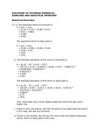 Chapter 2 Homework Demand these Portfolio Decisions Are Not Onetime Choices