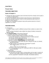 Chapter 4 Homework Simple Calculations That Ignore The Present value Formula